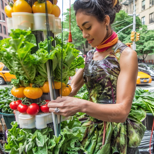 A rooftop oasis thrives in ...