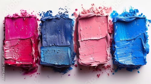 watercolor paints on a white