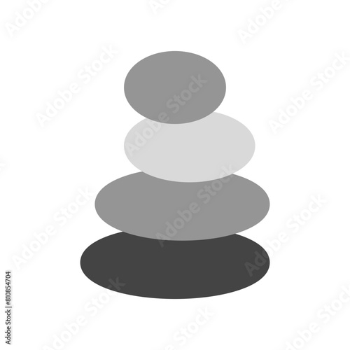 Editable stone balancing, zen, stack vector icon. Wellness, spa, relaxation. Part of a big icon set family. Perfect for web and app interfaces, presentations, infographics, etc