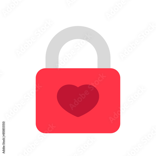 Editable heart lock, love lock vector icon. Wedding, valentine, love, celebration. Part of a big icon set family. Perfect for web and app interfaces, presentations, infographics, etc