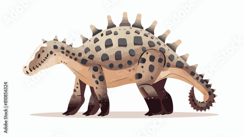 Ankylosaurus prehistoric ancient dino. Extinct big