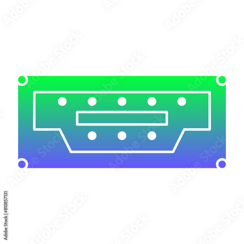 Cable Connector Flat Gradient