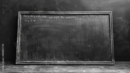 Blank chalkboard with space for writing or doodling