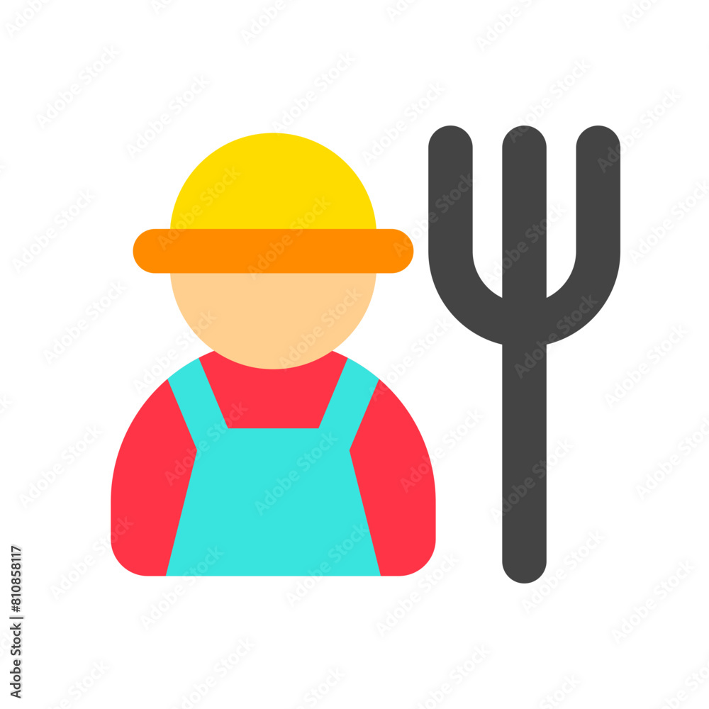 Editable farmer vector icon. People, person, profession. Part of a big icon set family. Perfect for web and app interfaces, presentations, infographics, etc Editable farmer vector icon. People, person, profession. Part of a big icon set family. Perfect for web and app interfaces, presentations, infographics, etc