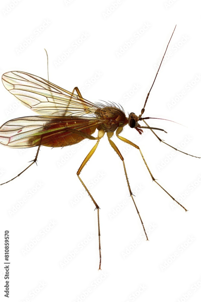 Detailed close up of a mosquito, suitable for scientific or educational purposes Detailed close up of a mosquito, suitable for scientific or educational purposes