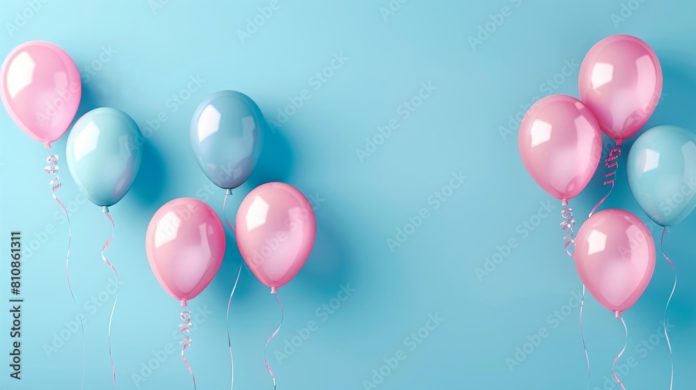 A bunch of colorful balloons floating in the air A bunch of colorful balloons floating in the air