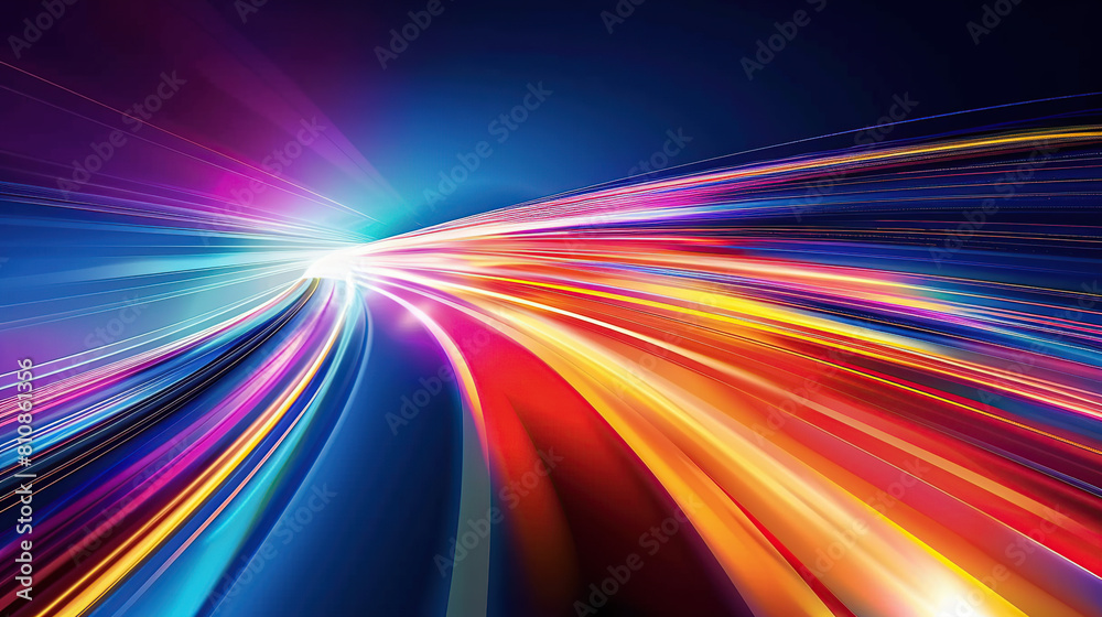 Abstract speed light background, presenting a futuristic concept with dynamic streaks of light that evoke a sense of motion and innovation Abstract speed light background, presenting a futuristic concept with dynamic streaks of light that evoke a sense of motion and innovation