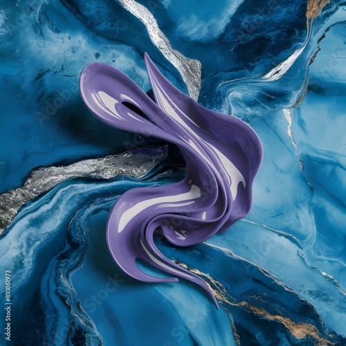 colorful multicolored rainbow colors art texture marble. Generative Ai.