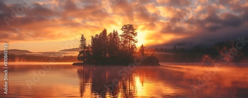 Mesmerizing Lakeside Landsc...