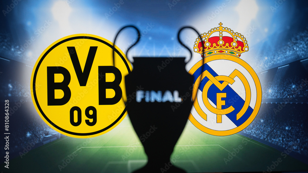 Final of UEFA Champions League 2024 Borussia Dortmund (GER) vs Real ...