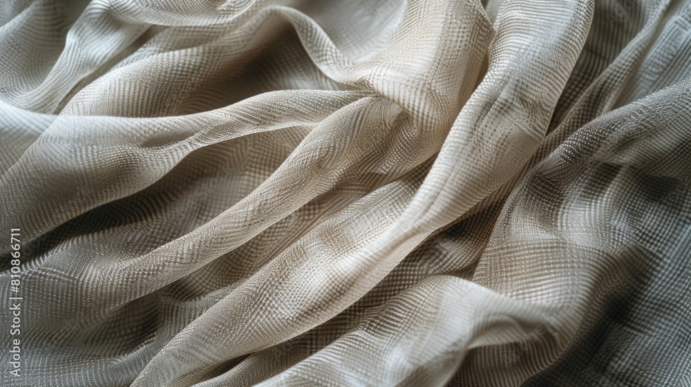 Close up view of beige fabric, suitable for textile backgrounds Close up view of beige fabric, suitable for textile backgrounds