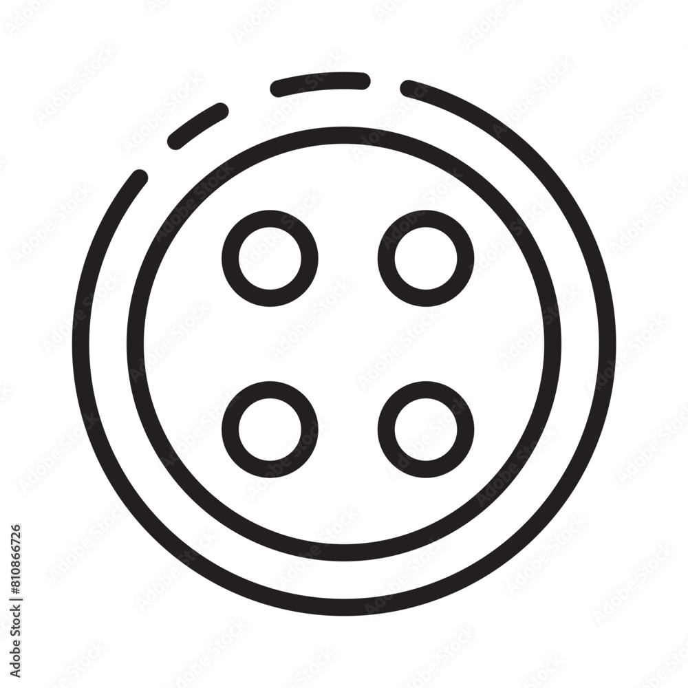 Lady Sewing Wear Line Icon Lady Sewing Wear Line Icon