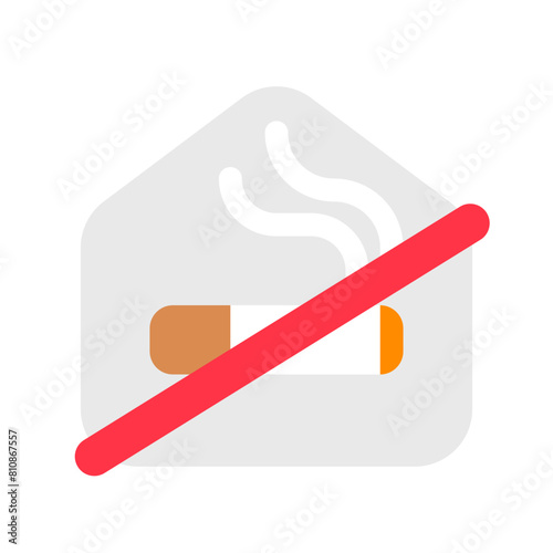 Editable no smoking room vector icon. Part of a big icon set family. Perfect for web and app interfaces, presentations, infographics, etc
