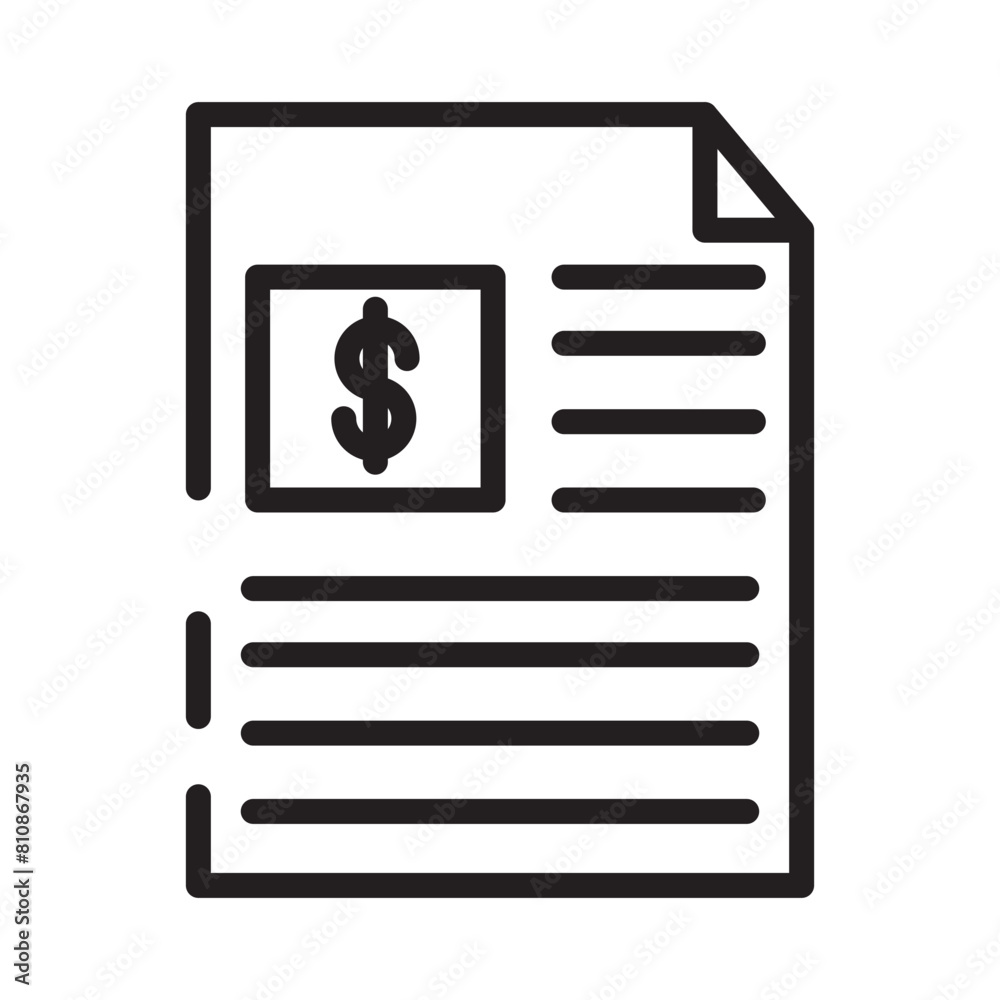 Career Job Profile Line Icon Career Job Profile Line Icon