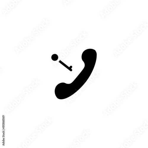 telephone glyph icon