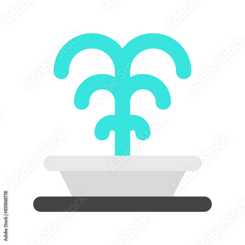 Editable fountain, park vector icon. Part of a big icon set family. Perfect for web and app interfaces, presentations, infographics, etc photo
