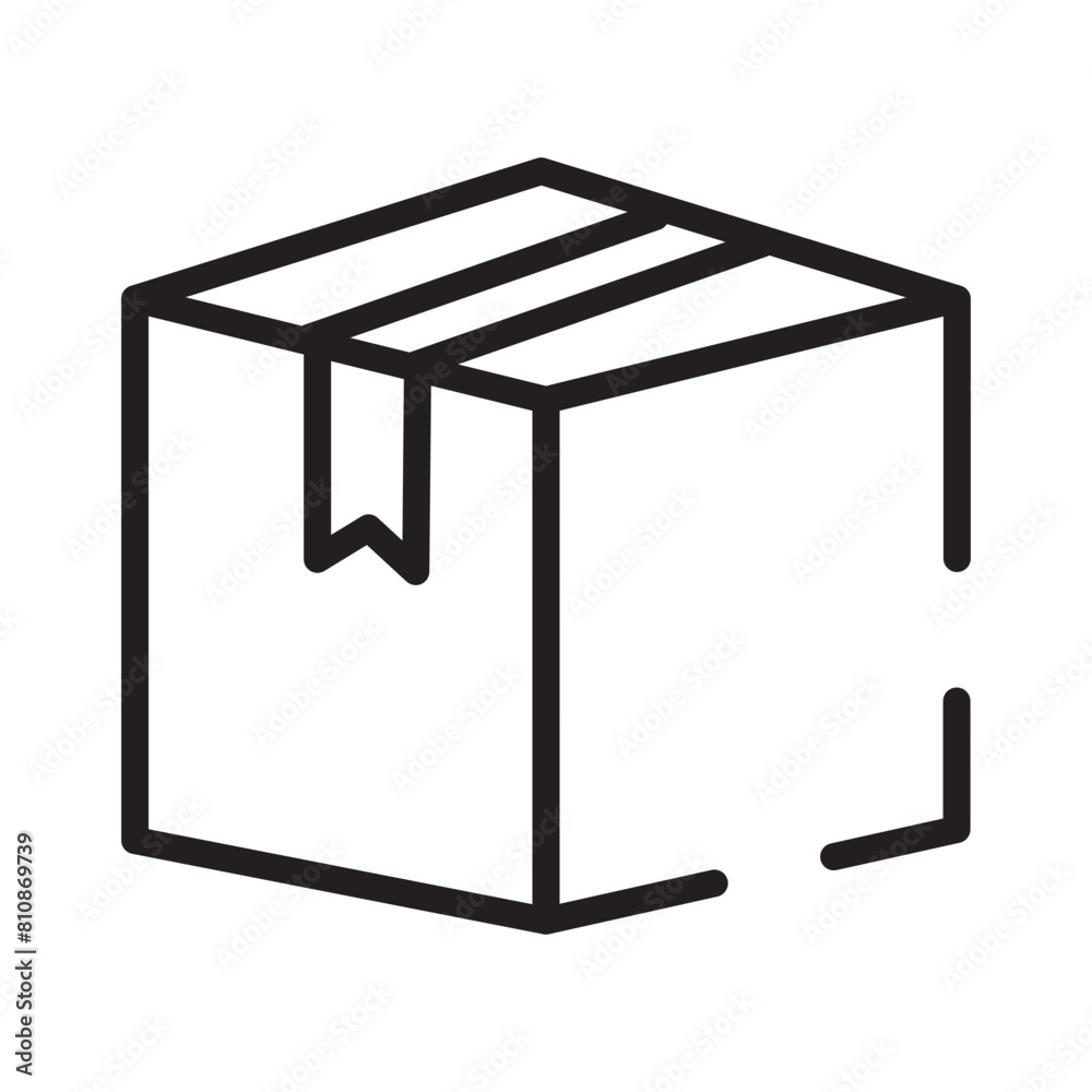 Box Idea Solution Line Icon Box Idea Solution Line Icon