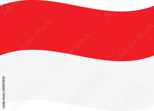 Free Download Wavy Indonesia flag isolated on white background . Waving Indonesian flag . Vector illustration - GFXLoad