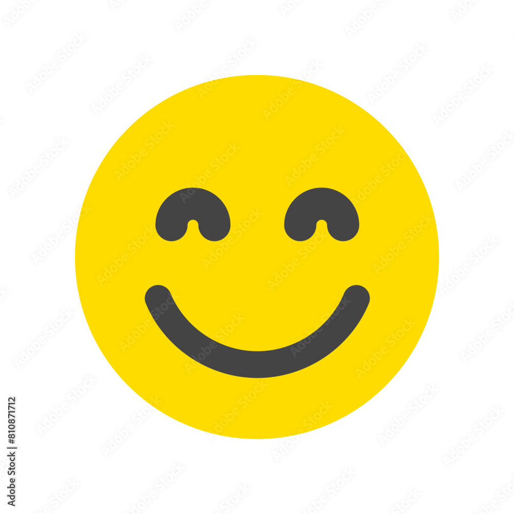 Editable friendly, smiling face vector icon. Part of a big icon set family. Perfect for web and app interfaces, presentations, infographics, etc Editable friendly, smiling face vector icon. Part of a big icon set family. Perfect for web and app interfaces, presentations, infographics, etc