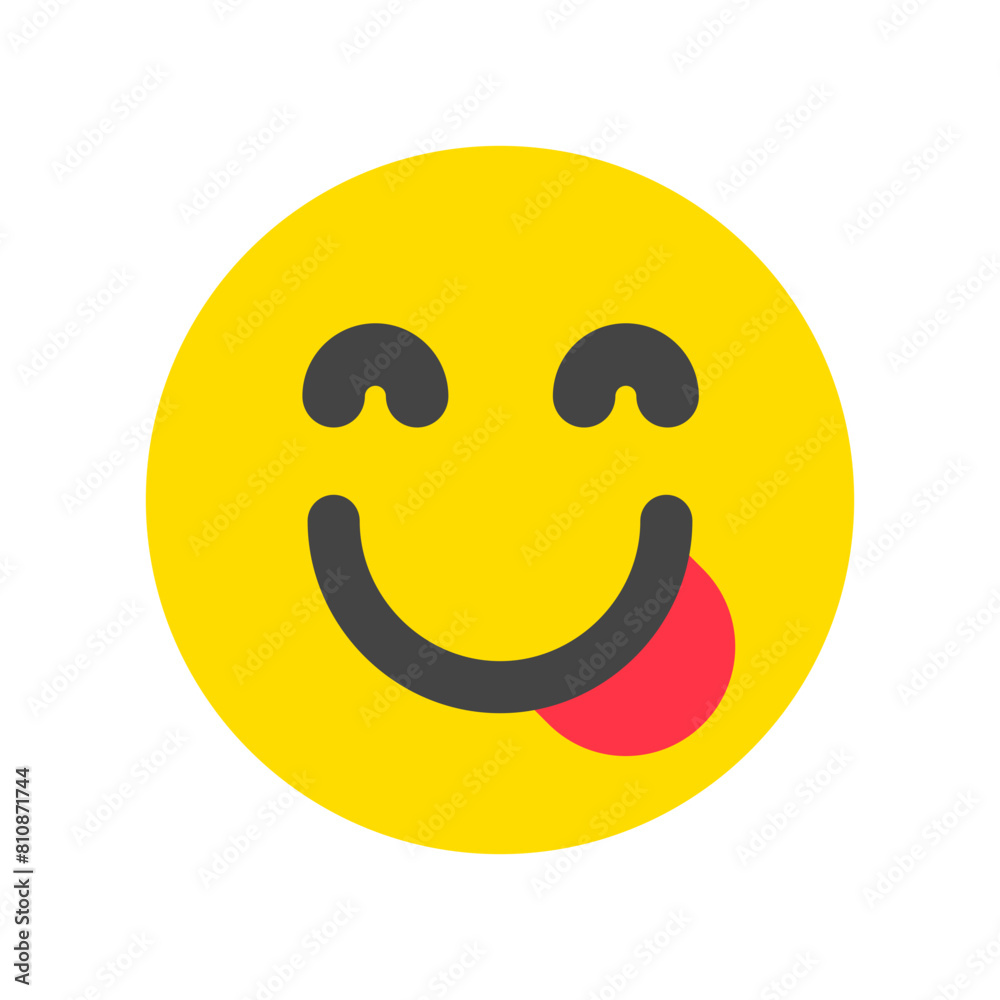 Editable yummy, hungry, tongue-out face vector icon. Part of a big icon set family. Perfect for web and app interfaces, presentations, infographics, etc Editable yummy, hungry, tongue-out face vector icon. Part of a big icon set family. Perfect for web and app interfaces, presentations, infographics, etc