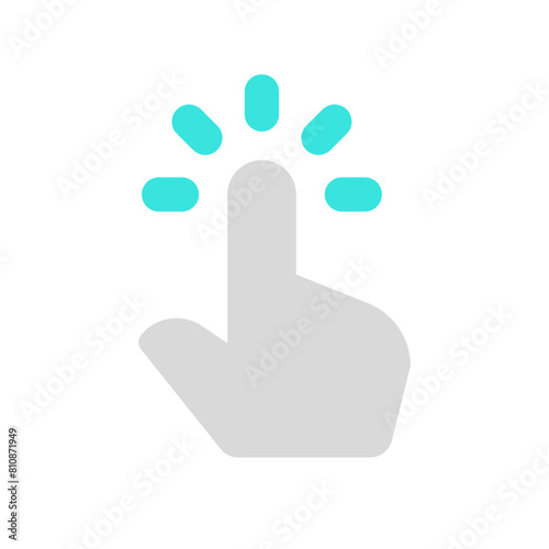 Editable one finger tap vector icon. Part of a big icon set family. Perfect for web and app interfaces, presentations, infographics, etc