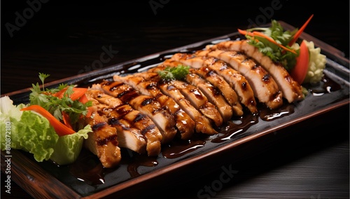 Chicken Teriyaki, Japanese dish featuring grilled, sweet and savory soy sauce-based teriyaki sauce