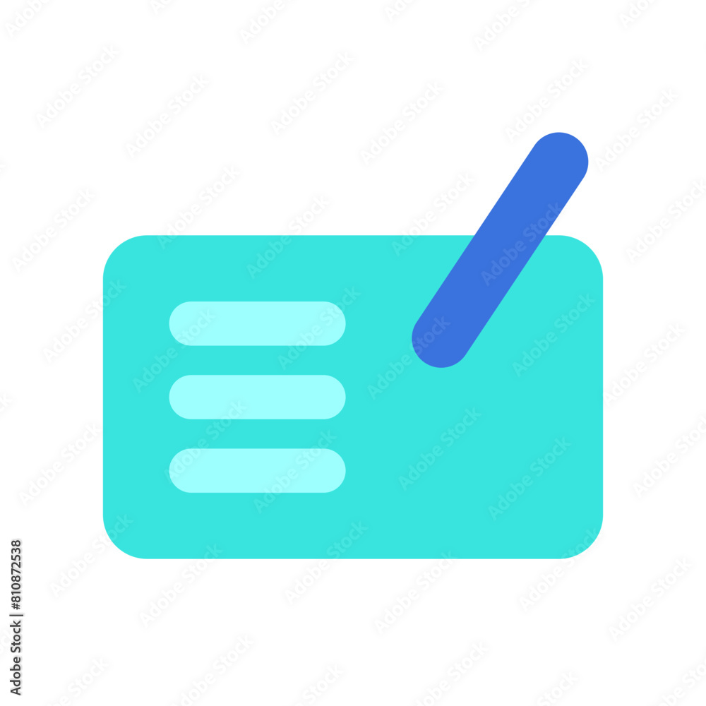 Editable cheque vector icon. Part of a big icon set family. Finance, business, investment, accounting. Perfect for web and app interfaces, presentations, infographics, etc Editable cheque vector icon. Part of a big icon set family. Finance, business, investment, accounting. Perfect for web and app interfaces, presentations, infographics, etc