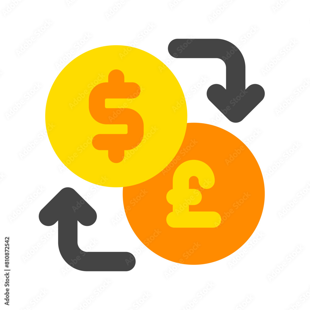 Editable currency exchange vector icon. Part of a big icon set family. Finance, business, investment, accounting. Perfect for web and app interfaces, presentations, infographics, etc Editable currency exchange vector icon. Part of a big icon set family. Finance, business, investment, accounting. Perfect for web and app interfaces, presentations, infographics, etc