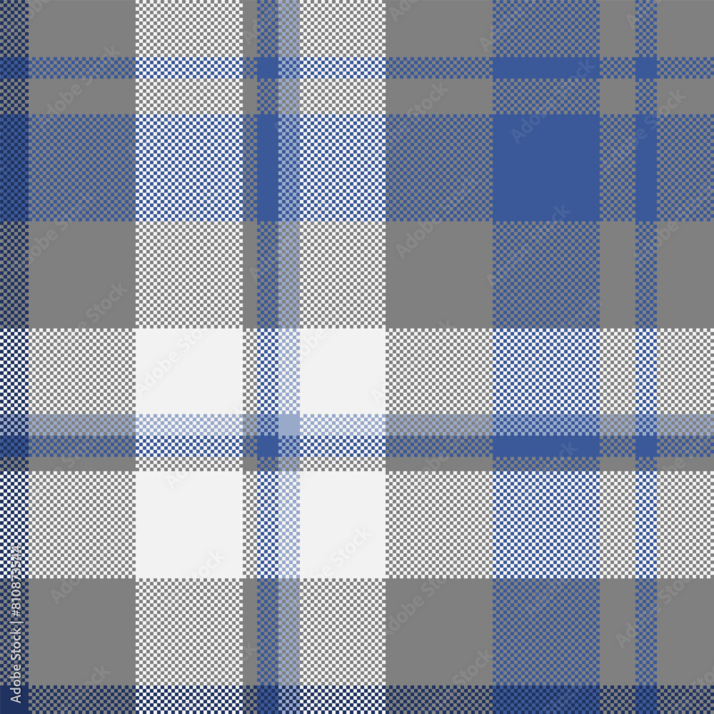 Textile pattern tartan of texture background fabric with a seamless check plaid vector.