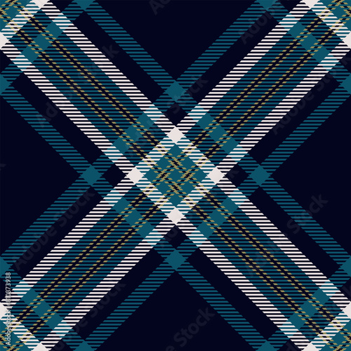 Tartan fabric seamless of background vector textile with a texture plaid check pattern.