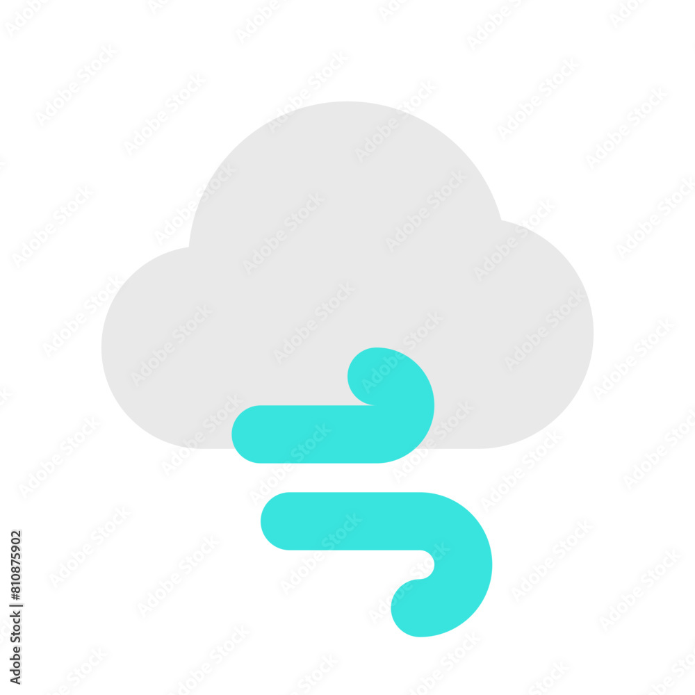 Editable windy cloud vector icon. Part of a big icon set family. Perfect for web and app interfaces, presentations, infographics, etc Editable windy cloud vector icon. Part of a big icon set family. Perfect for web and app interfaces, presentations, infographics, etc