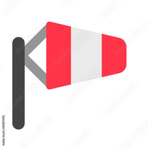 Editable windsock vector icon. Part of a big icon set family. Perfect for web and app interfaces, presentations, infographics, etc