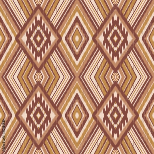 Seamless ethnic design, ikat art. beautiful hand drawn Design for textile and printingEthnic pattern.beautiful pattern. folk embroidery,bohemian style,aztec geometric art	