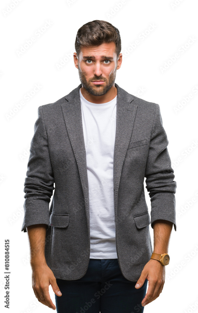 Young handsome business man over isolated background depressed and worry for distress, crying angry and afraid. Sad expression. Young handsome business man over isolated background depressed and worry for distress, crying angry and afraid. Sad expression.
