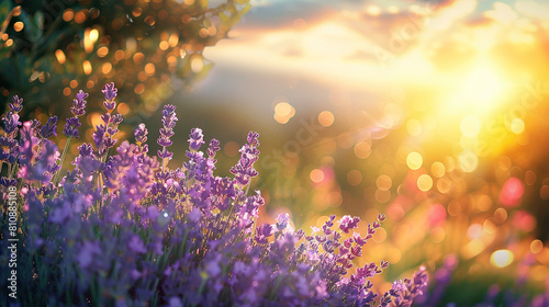 Spring or summer abstract flowers with nature blur effect background , copy space for text, greeting cards , invitations , banners , portraits 