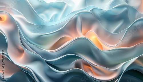 The flowing fabrics depicted in the artwork add a sense of dynamism and elegance as if the colors and textures are dancing across 