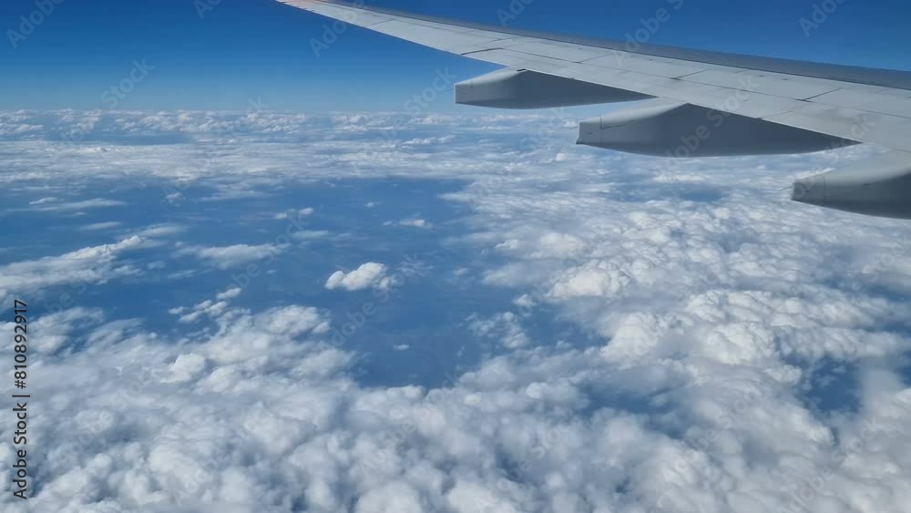 Aerial view of clouds, blue sunny sky, bird's-eye view. Aerial view of clouds, blue sunny sky, bird's-eye view.