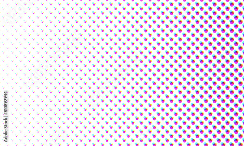 Vector Color Halftone Dots Pattern Retro Pop Art Comic Print Close Up Wallpaper Overlay Texture on Transparent Background