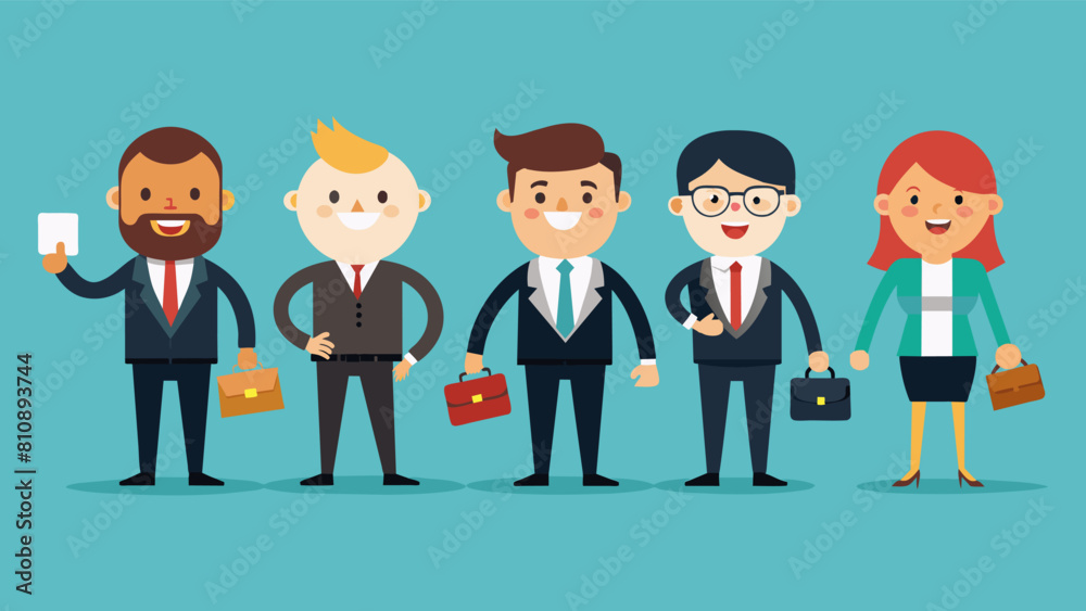 Set of business characters vector illustration
Set of business characters vector illustration