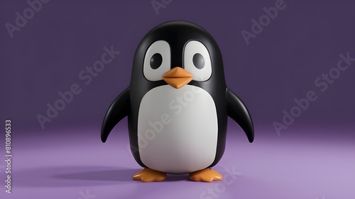 3d cute penguin character,  © Blaise