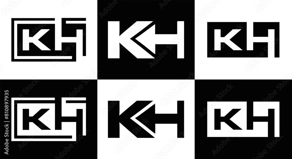 KH logo. K H design. White KH letter. KH, K H letter logo design. Initial letter KH linked circle uppercase monogram logo. KH logo. K H design. White KH letter. KH, K H letter logo design. Initial letter KH linked circle uppercase monogram logo.