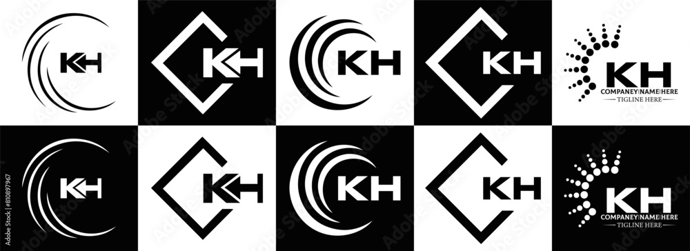 KH logo. K H design. White KH letter. KH, K H letter logo design. Initial letter KH linked circle uppercase monogram logo. KH logo. K H design. White KH letter. KH, K H letter logo design. Initial letter KH linked circle uppercase monogram logo.