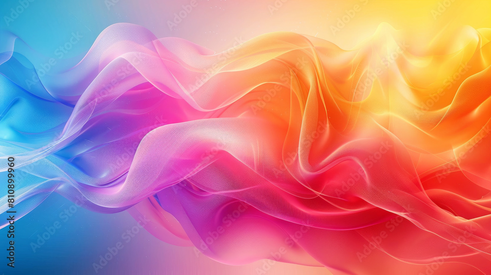 Colorful abstract gradient mesh background with vibrant waves and smooth flow Colorful abstract gradient mesh background with vibrant waves and smooth flow