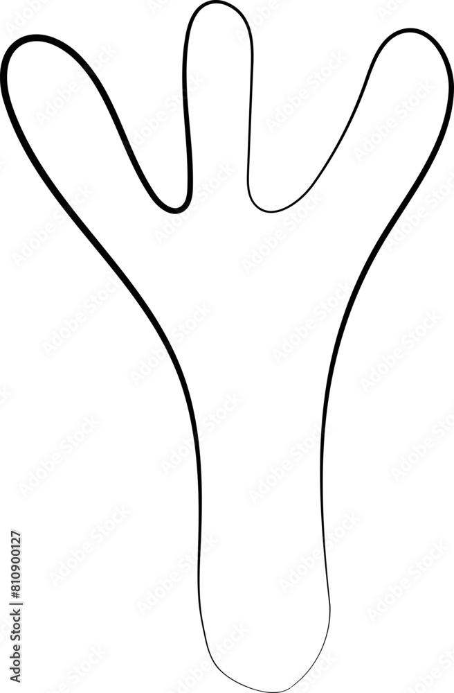 Obraz premium ink outline abstract
