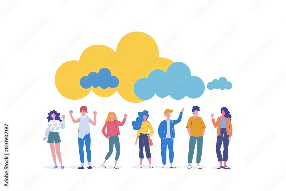 Bright integration of innovation in team cloud hosting services empowers modern cloud teamwork,cognitive desktop Innovation and network collaboration Bright integration of innovation in team cloud hosting services empowers modern cloud teamwork,cognitive desktop Innovation and network collaboration
