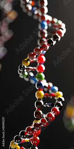 DNA de dupla hélice em cores vivas