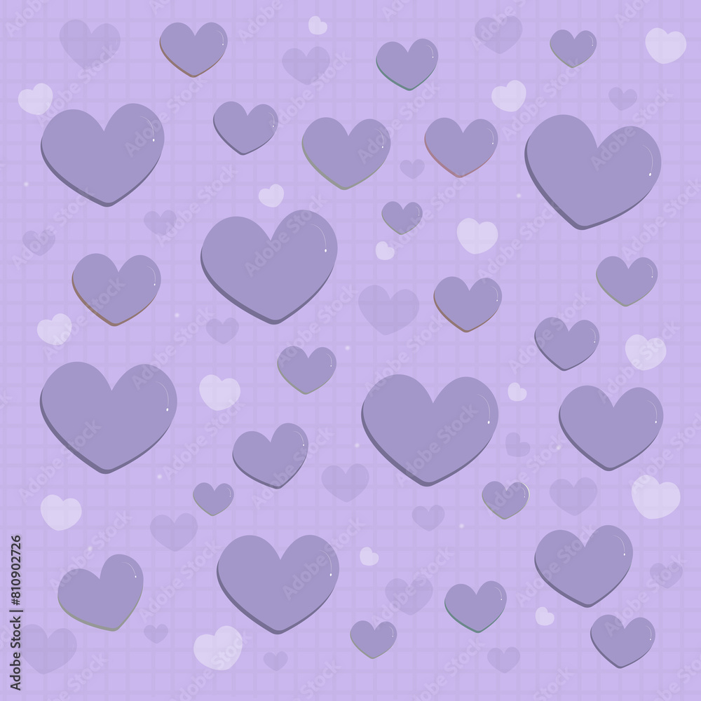 Background Heart Purple