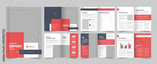 Annual Report Brochure Template, Vector Template, Proposal Design, A4 Template