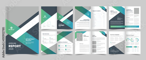 Annual Report Brochure Template, Vector Template, Proposal Design, A4 Template