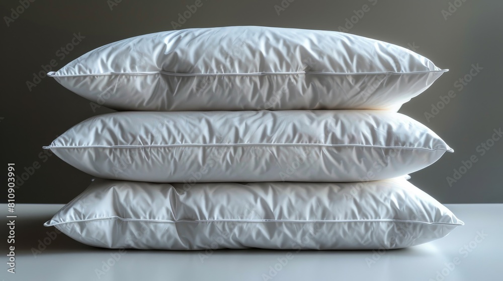 Stack of a white Pillows Stack of a white Pillows